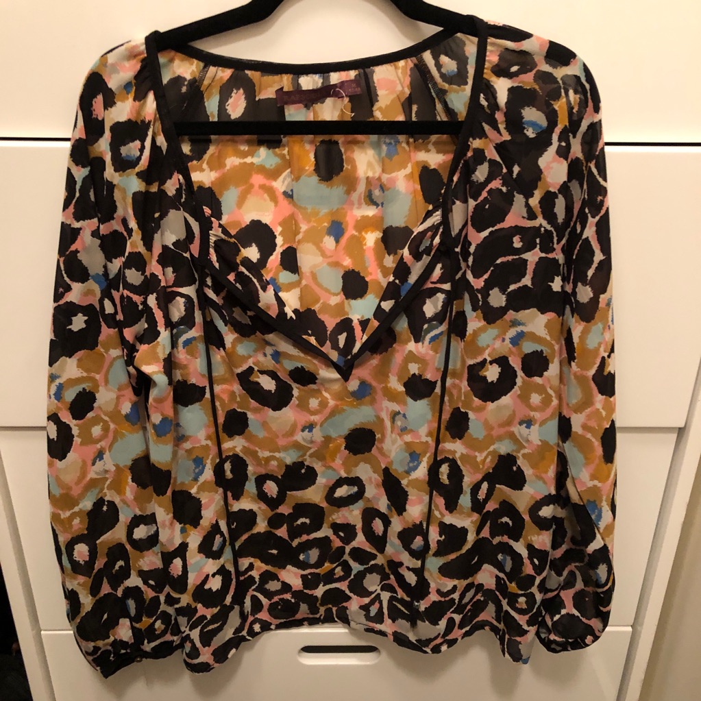 Multi-Leopard Print Blouse
